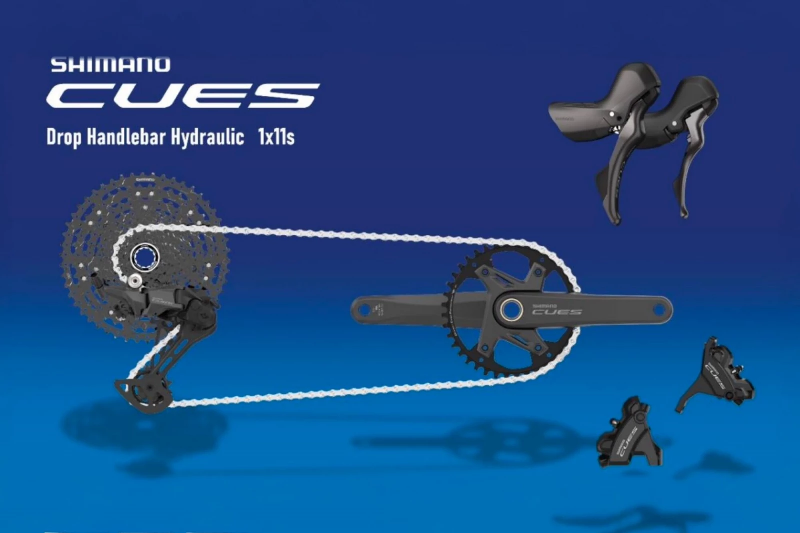 Les transmissions Shimano CUES de route créent des compatibilités tous azimuts